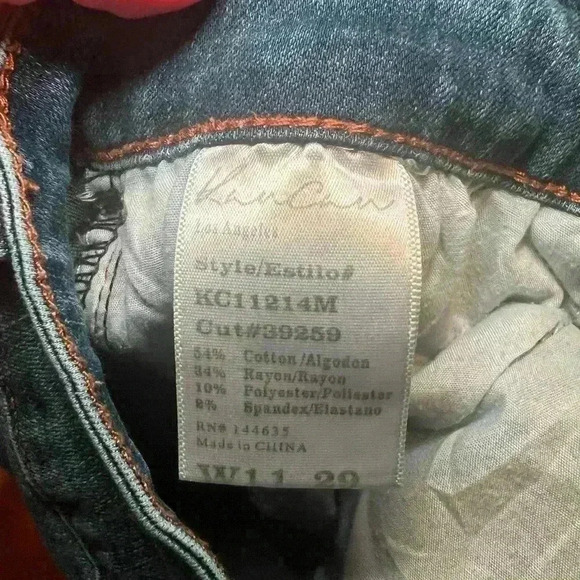 Kancan Jeans Womens 11/29 Blue Denim Mid Rise Skinny Pants Stretch - Picture 3 of 5